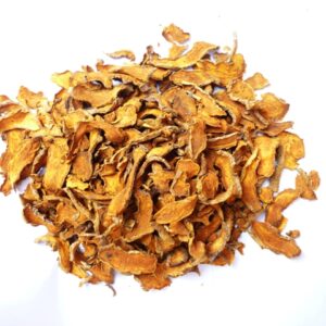 Sliced ​​dried turmeric