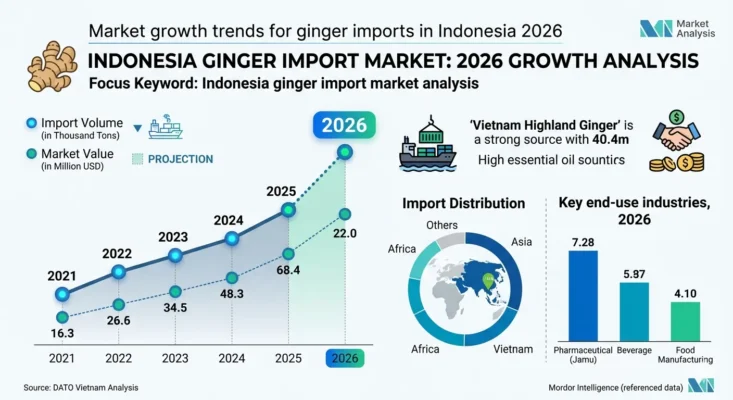 Indonesia ginger import market analysis
